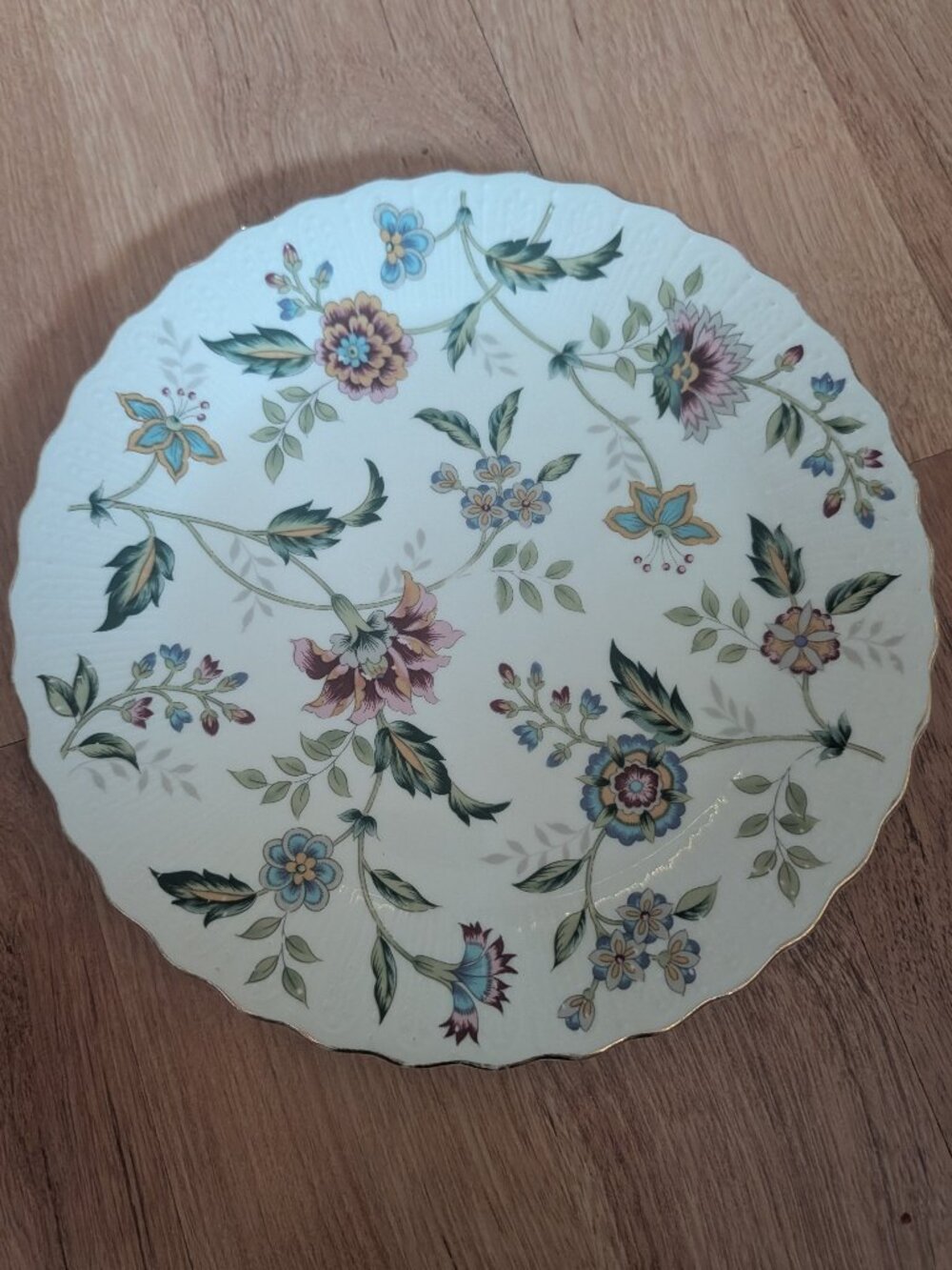 Vintage Andrea by Sadek Buckingham 10" Floral Plate - Made in Japan